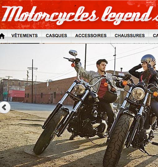 Boutique en ligne d'accessoires pour moto
