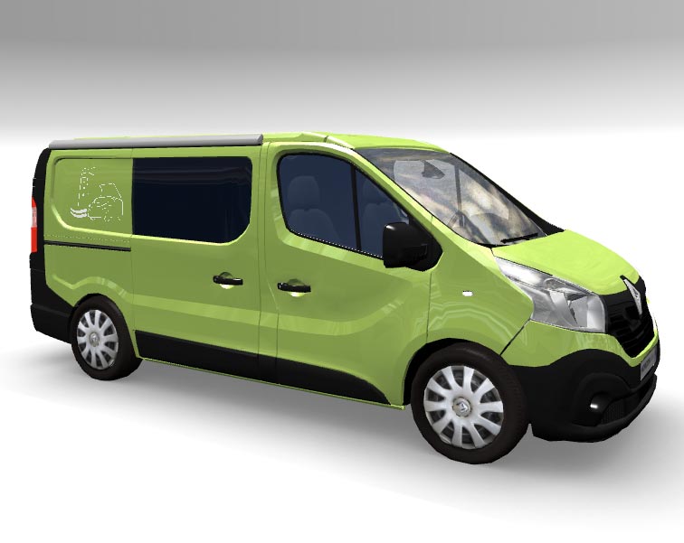 simulateur 3d Fourgon Trafic Renault