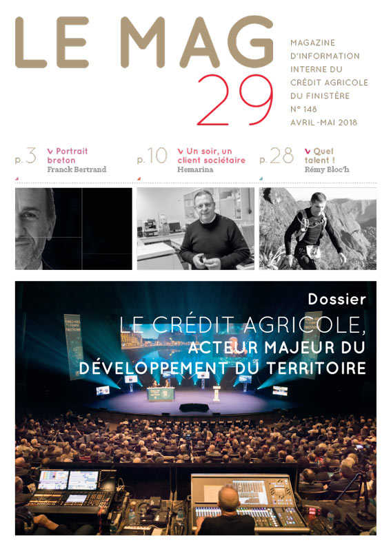 Magazine interne du crédit agricole du Finistère