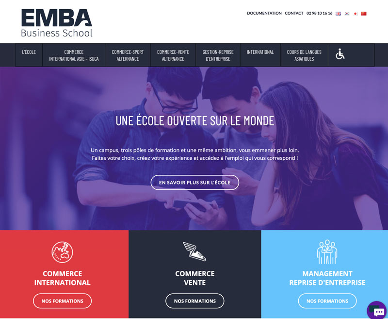 site internet emba