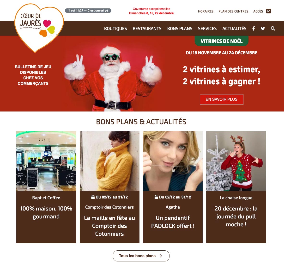 Site web coeur de Jaurès à Brest
