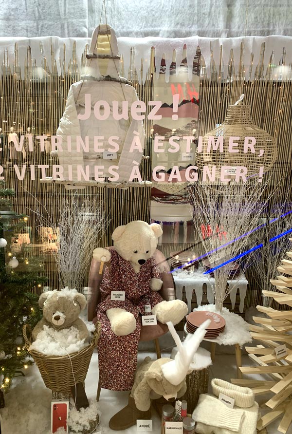 vitrines de Noël