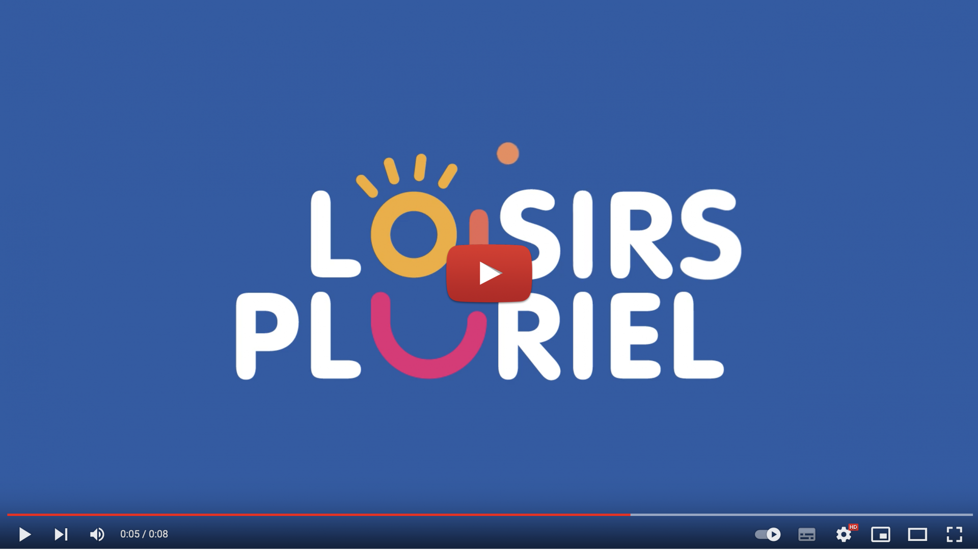 Le logo de Loisirs Pluriel prend vie en motion design