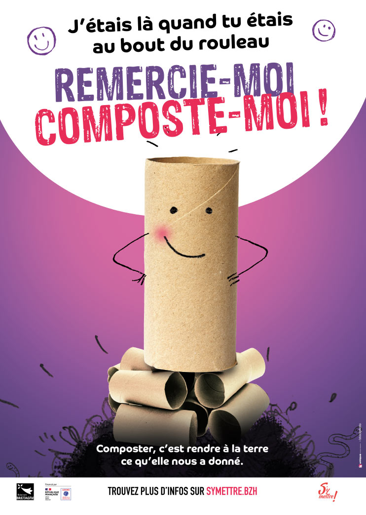 composte campagne d'affichage pour le compostage dans le Finistère